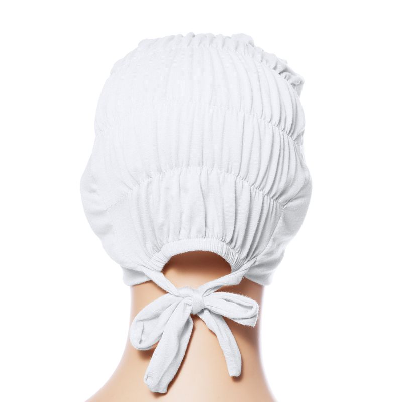 Adjustable Modal Elastic Bottoming Hat - Solid Color Head Covering Scarf With Rope & Lace (Breathable, Comfortable, Stretchy Headwear For Women)_voghion.com