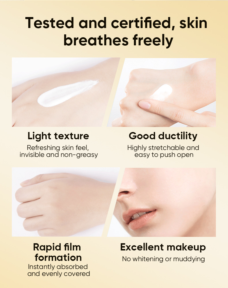 Flytande Summer Outdoor Moisturizing and Reparation Facial Hud UV Isolation Protection Cream_voghion.com