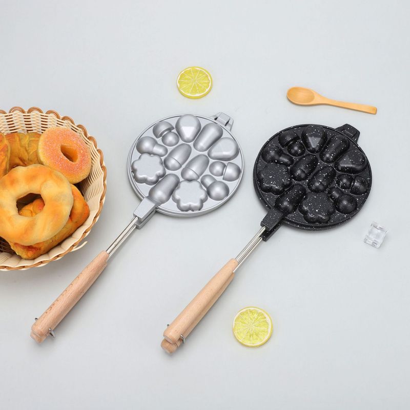 Cake Mold Household Oval Baking Tool Kitchen Egg Waffle Plum Blossom Baking Tray_voghion.com