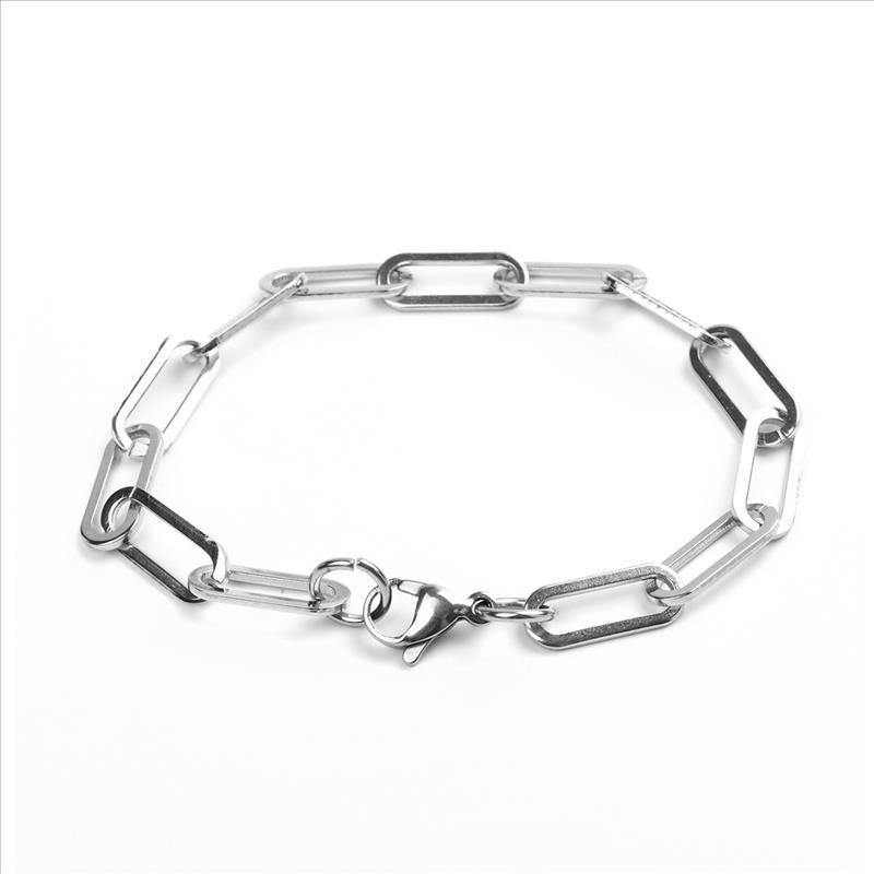 Fashion Hip-Hop Personality Simple Niche Minimalist Style Geometric Hollow Chain Bracelet_voghion.com