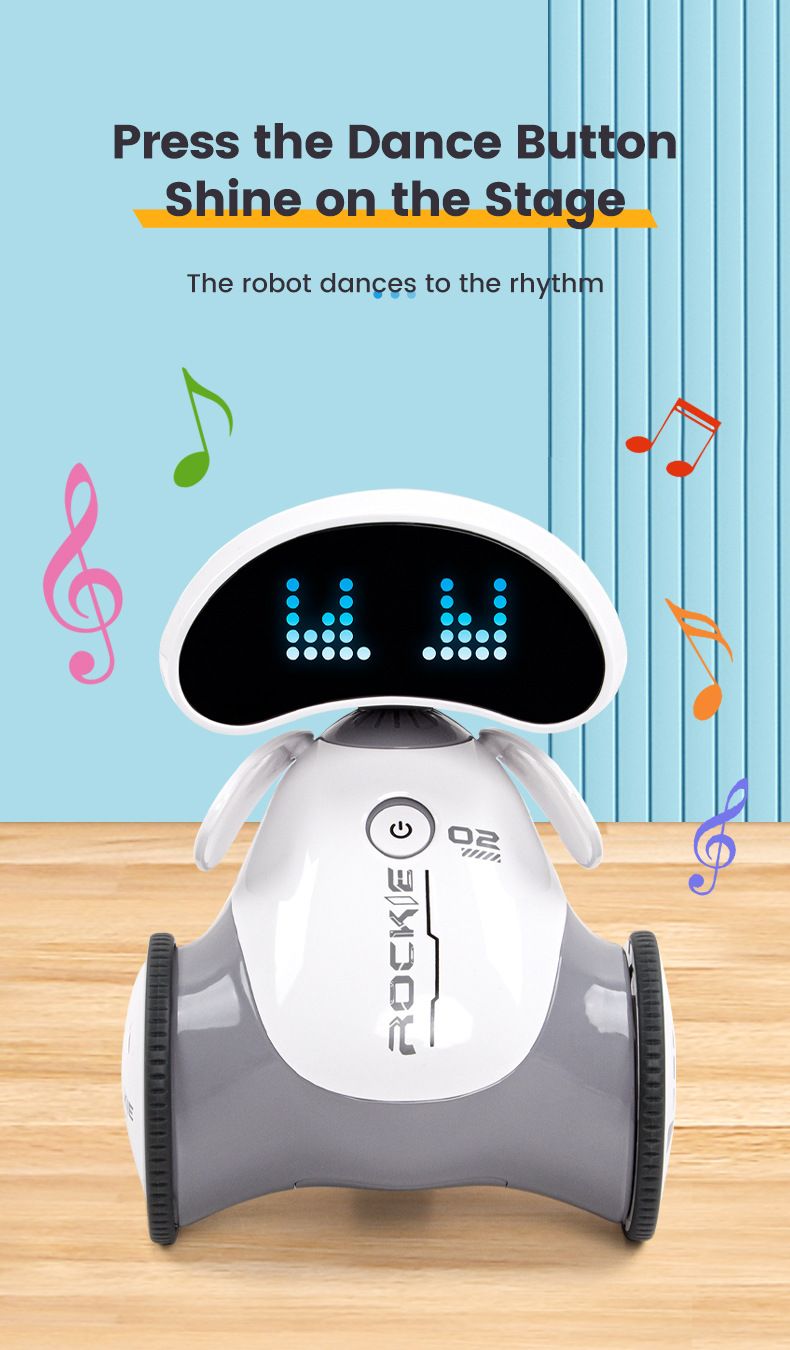 Giocattoli Giochi Nuovo R33 Bambini Intelligente Compagno Programmazione Robot Bambini Giocattolo Ballerino Robot Modello_voghion.com