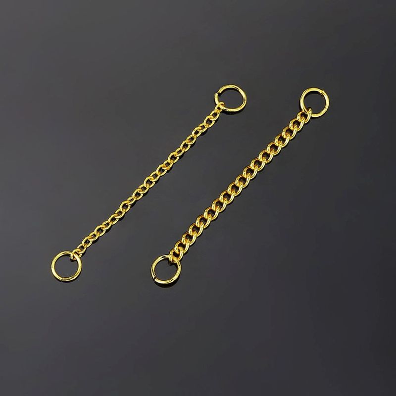 Unisex Persönlichkeit Piercing Ohr Knochen Ohrstecker Damen Zirkon Quaste Kette Ohrstecker Mode Ohrringe mit Kette_voghion.com