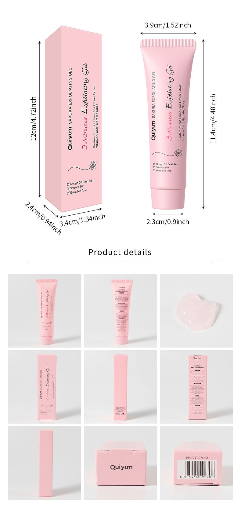 Makeup Tool Kits Version Of QUIYUM Cherry Blossom Keratin Gel 30g (color Box) Facial Cleansing Pores Keratin_voghion.com