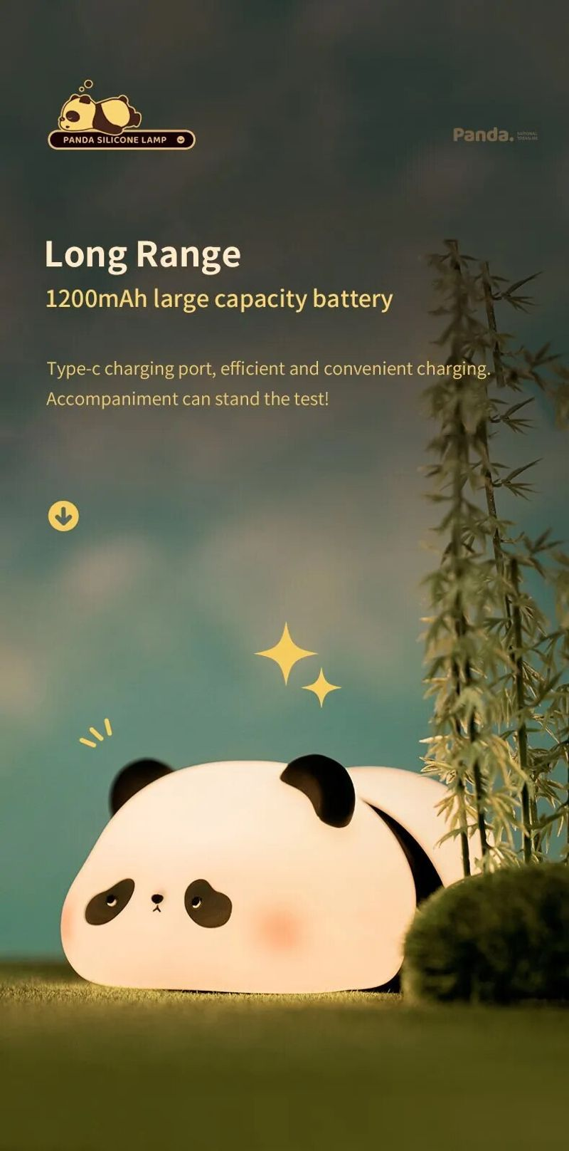 Niedliches LED-Nachtlicht, Touch-Sensor, Cartoon-Nachtlichter für Kinder, Silikon, für Kinder, Urlaub, Weihnachten, Geschenk, Nachttischlampe, Schlafzimmer_voghion.com