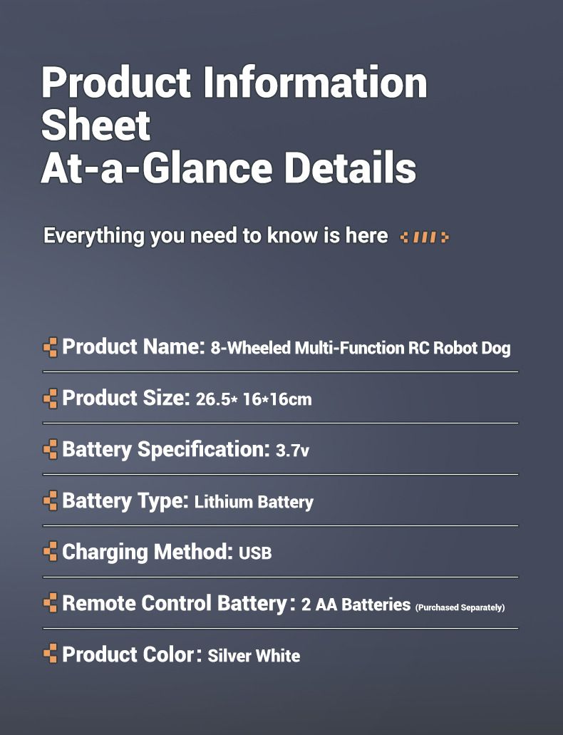 Remote Control Toys Intelligent Voice Mechanical Dog Gesture Sensing Remote Control Toy Eight Wheel Four Wheel Drive Stunt Deformation Car_voghion.com