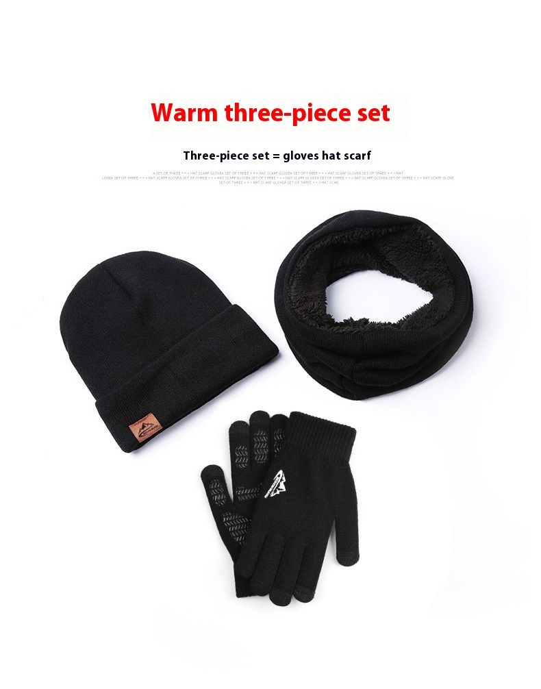 Wanter waarme Mütz, Schal, Handschuesch 3-Stéck Set, Eendeel Kaddosbox, Gestrickt mat Samt a Woll fir Keeltschutz, Festivalkaddo_voghion.com