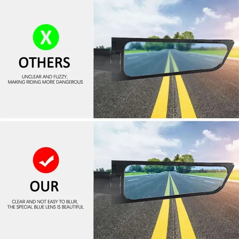 Para Xciting s400 S350 250 RKS150 CT250 Espelho Universal para Motocicleta Wind Wing Side Retrovisor Espelho de Reversão_voghion.com