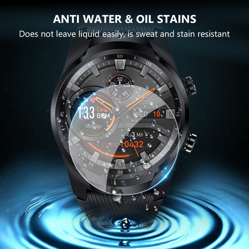 3 Pack Screen Protector Film Protective Cover For TicWatch E S C2 E2 S2 Pro Ultra Thin Tempered Glass S Screen Protector_voghion.com
