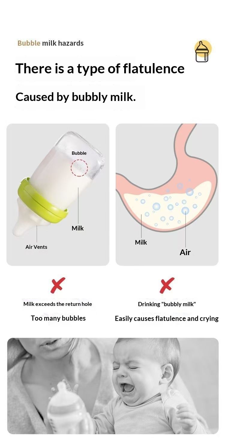 ToyPulse Newborn Baby Gift Box High Borosilicate Glass Bottle 0-6 Months Anti-Colic Breast Milk Weaning Small Age_voghion.com