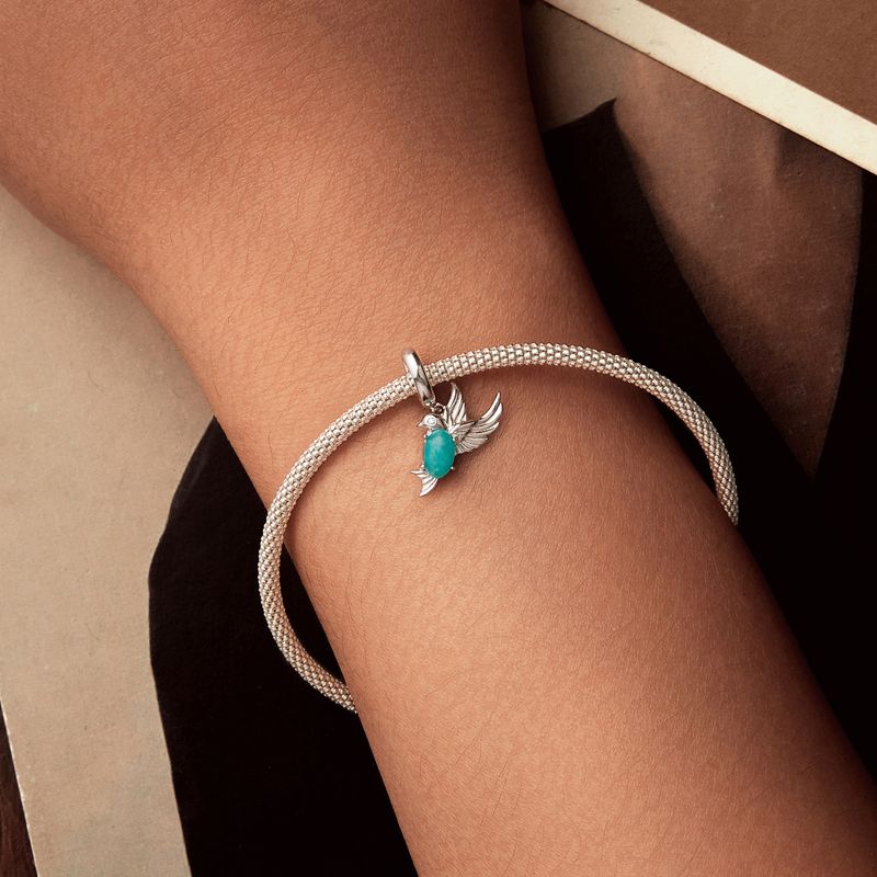 Bird Pendant Charm Sterling Silver Charm_voghion.com