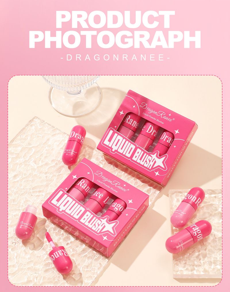3-Piece Set Of Liquid Blush - Natural Flush, Skin Brightening & Contouring Blush Set, Gift Box Included_voghion.com