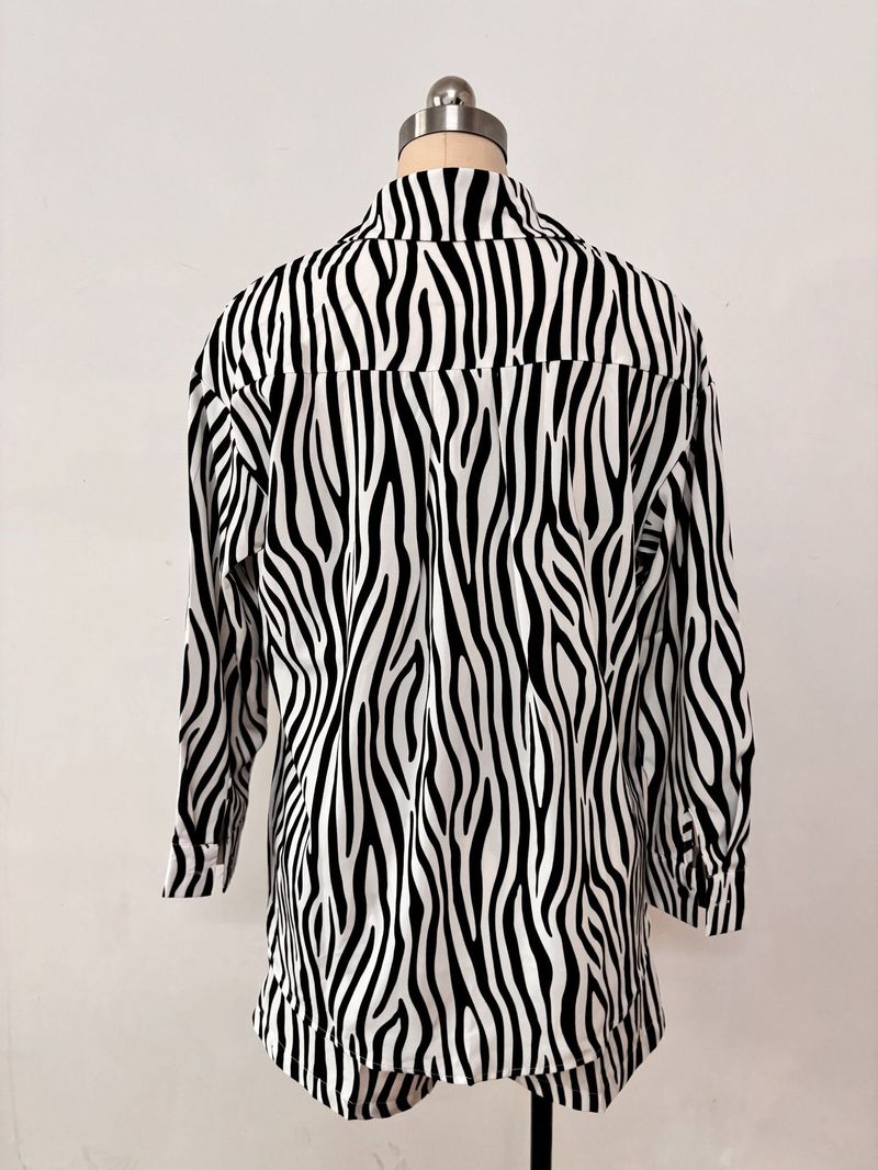 Vêtements pour femmes, cardigan imprimé léopard, chemise, short ample, vêtements d'été pour femmes, costume deux pièces_voghion.com