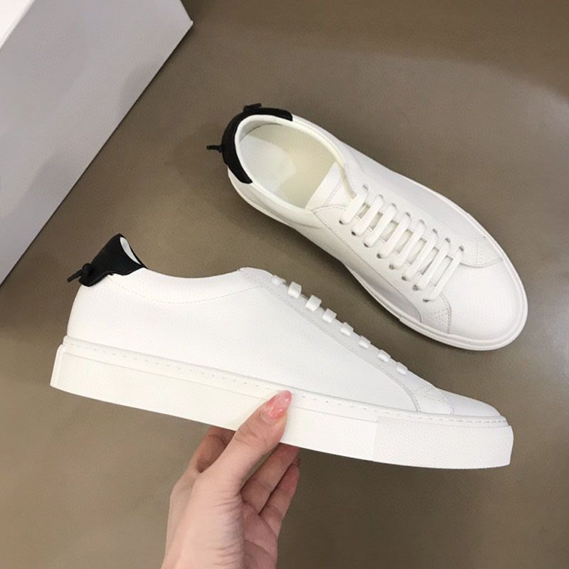 Luxury Couple Style Lace Up White Korean Version Breathable Casual Board Trendy Men's Shoes_voghion.com