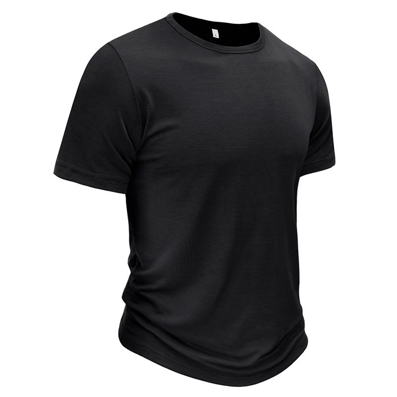 2023 Summer Round Neck Backing Short sleeved Inner Top Men's T-shirt_voghion.com