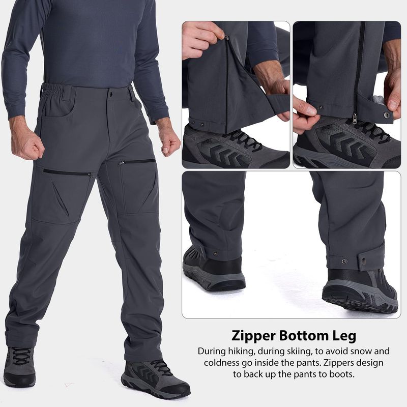 "Waterproof Tactical Cargo Pants – Lightweight Nylon Hiking Trousers With Multi-Pockets & Zipper Closure"_voghion.com
