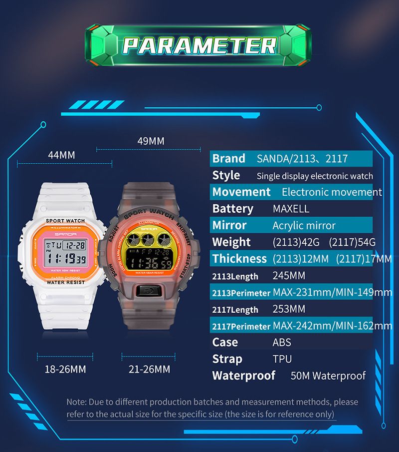 Nyt enkelt display gennemsigtig rem til mænd og kvinder, moderigtigt personlighedsur med lysende og vandtæt rem_voghion.com