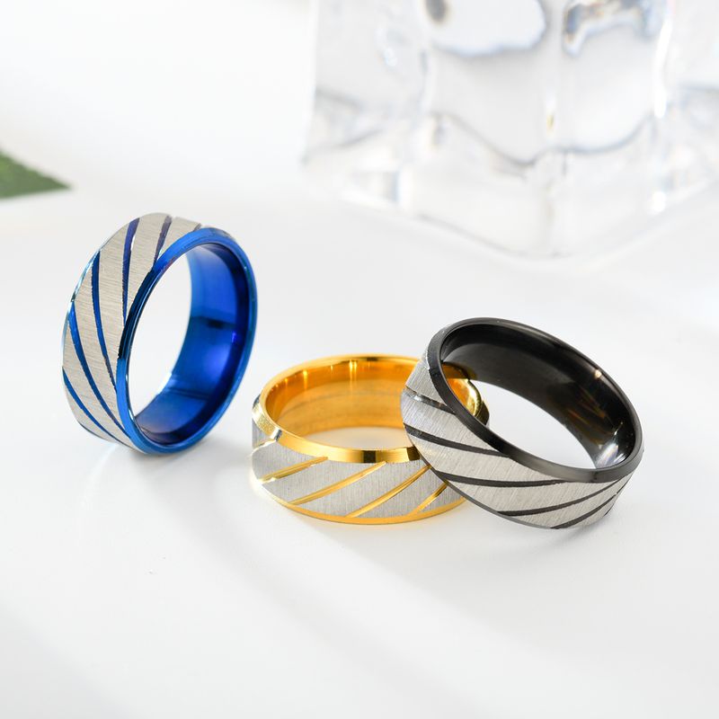Yiwu Men's Titanium Engraved Fashion Stainless Steel Ring Good Quality Direct_voghion.com