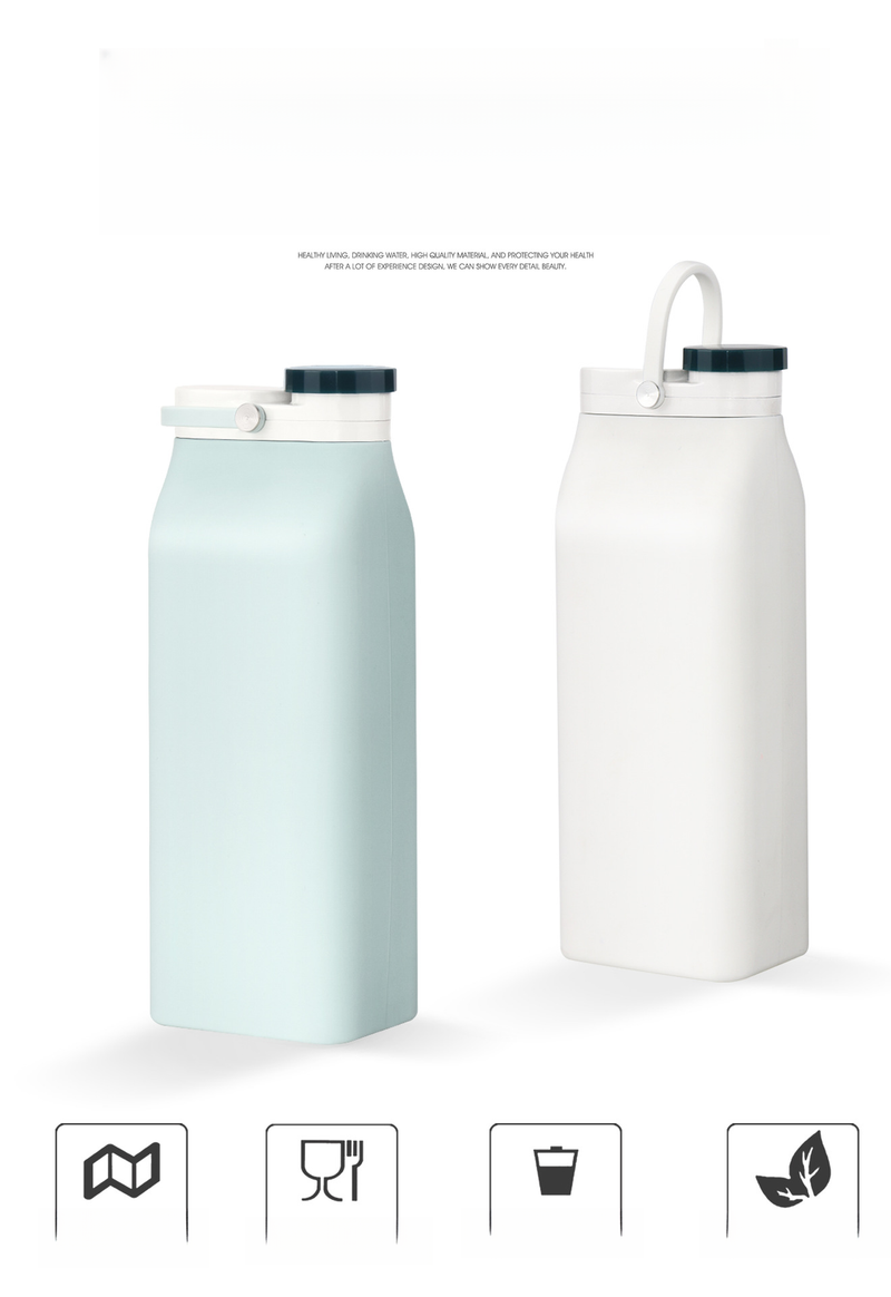 Gobelet à eau pliable en silicone portable pour sports de plein air, bouteille de lait de grande capacité, style nordique minimaliste, idéal pour les voyages_voghion.com