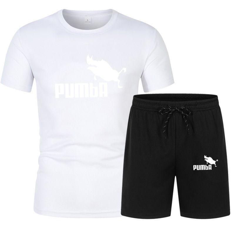 Neuer Sommeranzug T-Shirt + Shorts Bequemer und atmungsaktiver 2-teiliger Mesh-Sportanzug für Herren_voghion.com