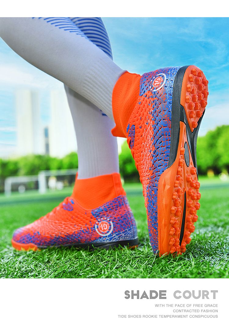 Vīriešu futbola zābaki Profesionāli elpojoši futbola apavi iekštelpām, gari tapas, āra treniņi, skavas Grass Drop piegāde_voghion.com