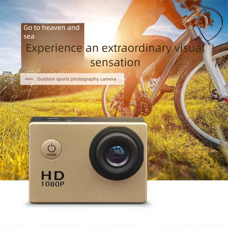 Cámara deportiva digital impermeable para ciclismo al aire libre, grabadora portátil HD_voghion.com