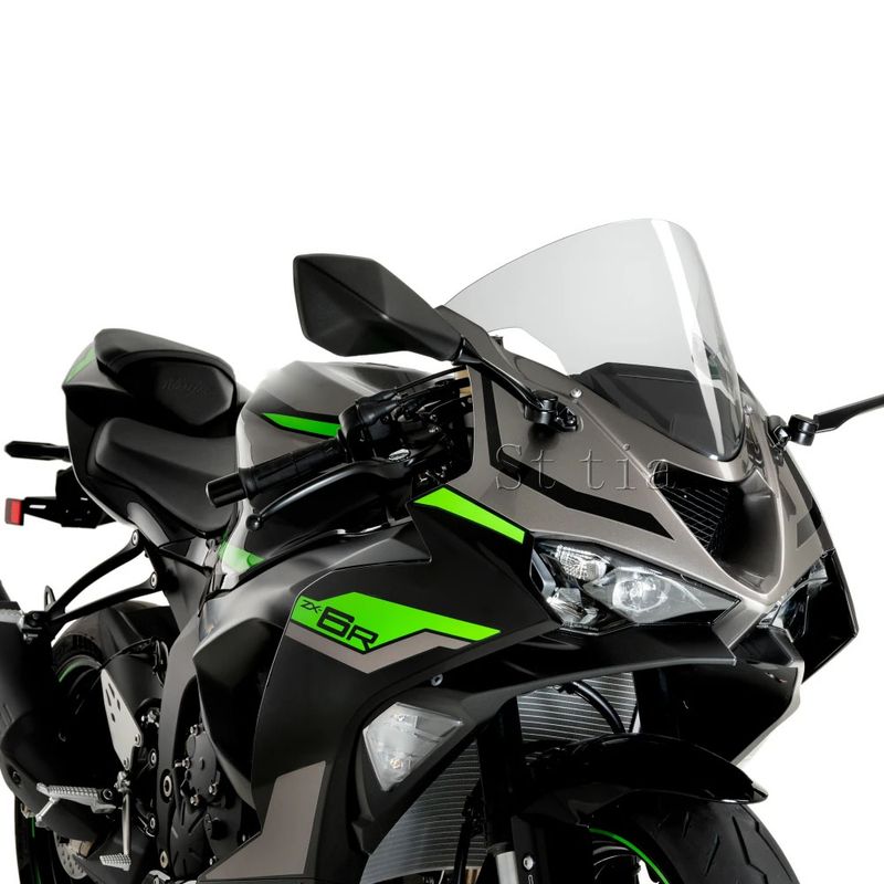 Para-brisa para motocicleta Kawasaki NINJA ZX6R ZX-6R ZX 6R Ninja 2024 2025 Defletor de vento com bolha dupla_voghion.com