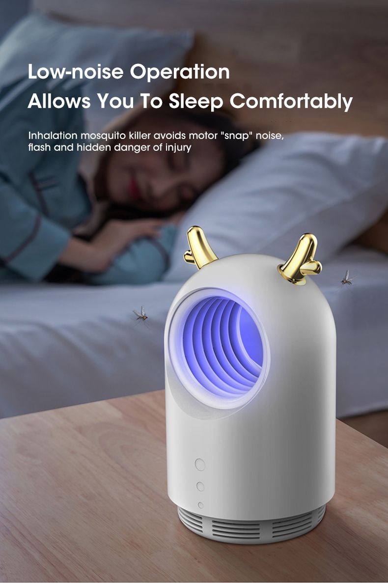 Electric Mosquito Fly Trap Harmless Mosquito Fly Exterminator Professional Inhalation Zapper Indoor Trap Multifunctional_voghion.com