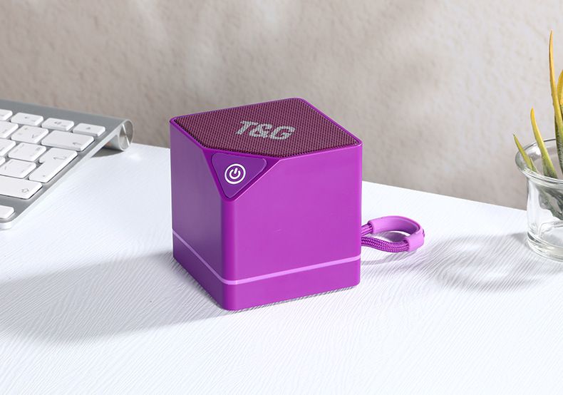 TG688 Mini-Bluetooth-Lautsprecher – Tragbarer quadratischer Lautsprecher mit TWS, FM-Radio und TF-Kartensteckplatz (Ideales Geschenk, kompakt und kabellos für unterwegs und zu Hause)_voghion.com