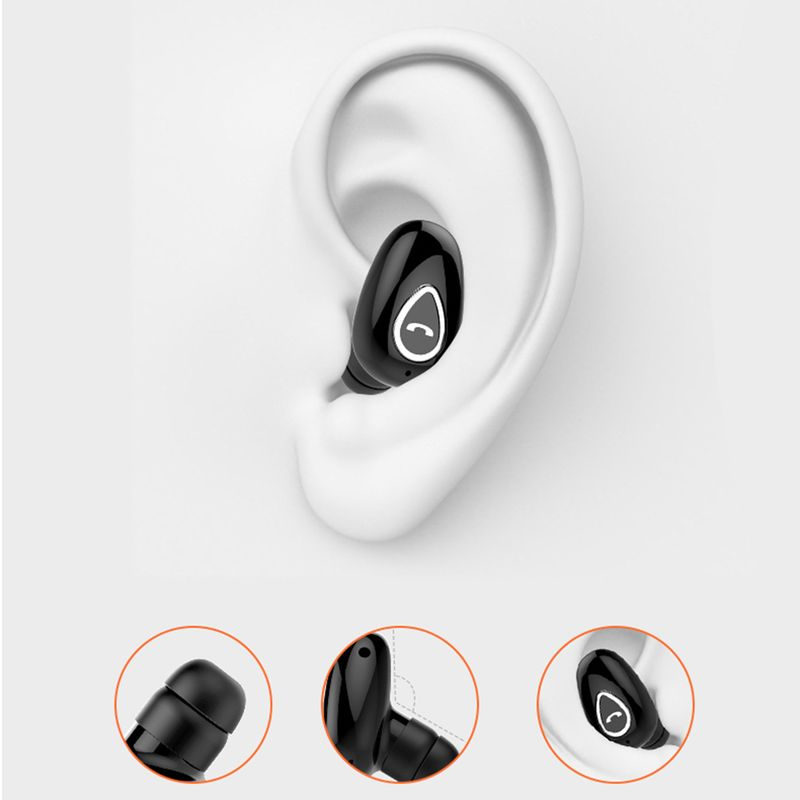 YX01 Single In-Ear Mini Bluetooth-compatibele 4.1-oortelefoon met microfoon Stereo High Clarity Call_voghion.com