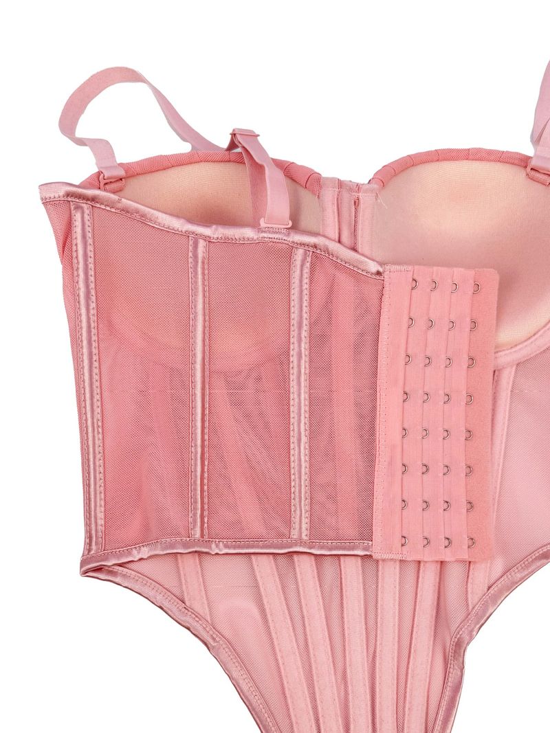Women's Clothing Pleated Design Herringbone Bra High End Outer Wear Bra With Cup Pads Body Shaping Sling_voghion.com