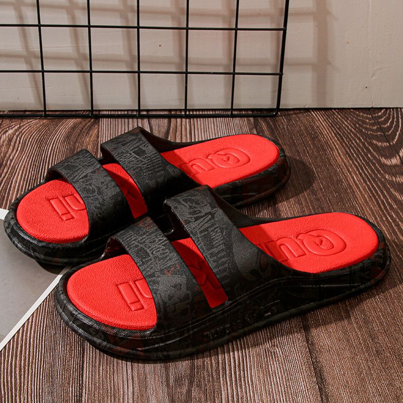 Nuovo stile con suola spessa, antiscivolo, resistente all'usura e inodore. Da indossare fuori dal bagno e sotto la doccia._voghion.com
