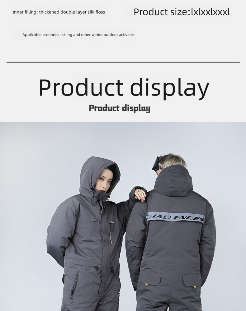 Tuta da sci antifreddo per uomo e donna, un pezzo, set da esterno impermeabile, antivento, spessa, calda, integrata, per equitazione e pesca_voghion.com