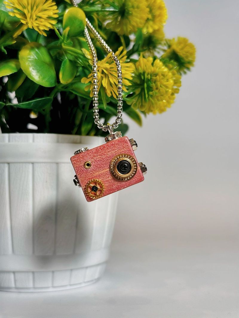 Collana con ciondolo a forma di robot punk, portachiavi in legno, ciondolo a forma di catena per cellulare per ragazzi e ragazze._voghion.com