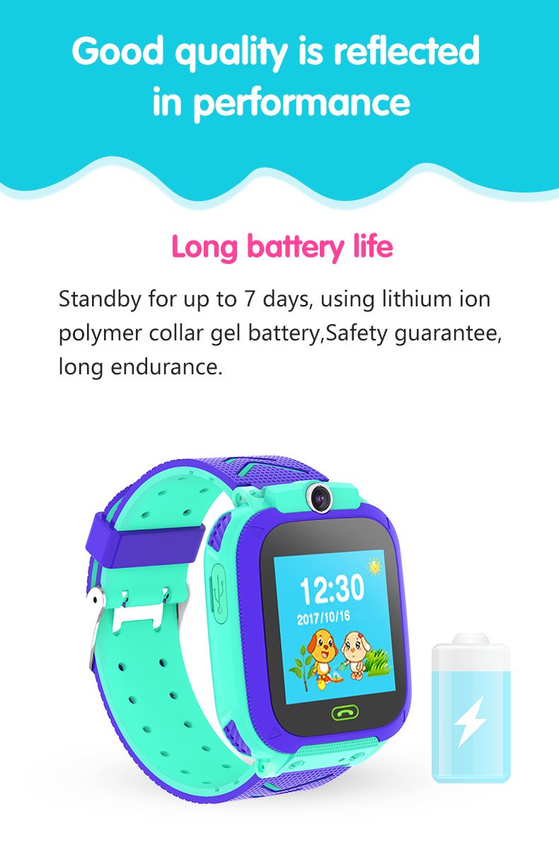 W23 Kids Smart GPS LBS Double Location Safe Children Watch Activity Tracker SOS Card for Android and IOS best watch_voghion.com