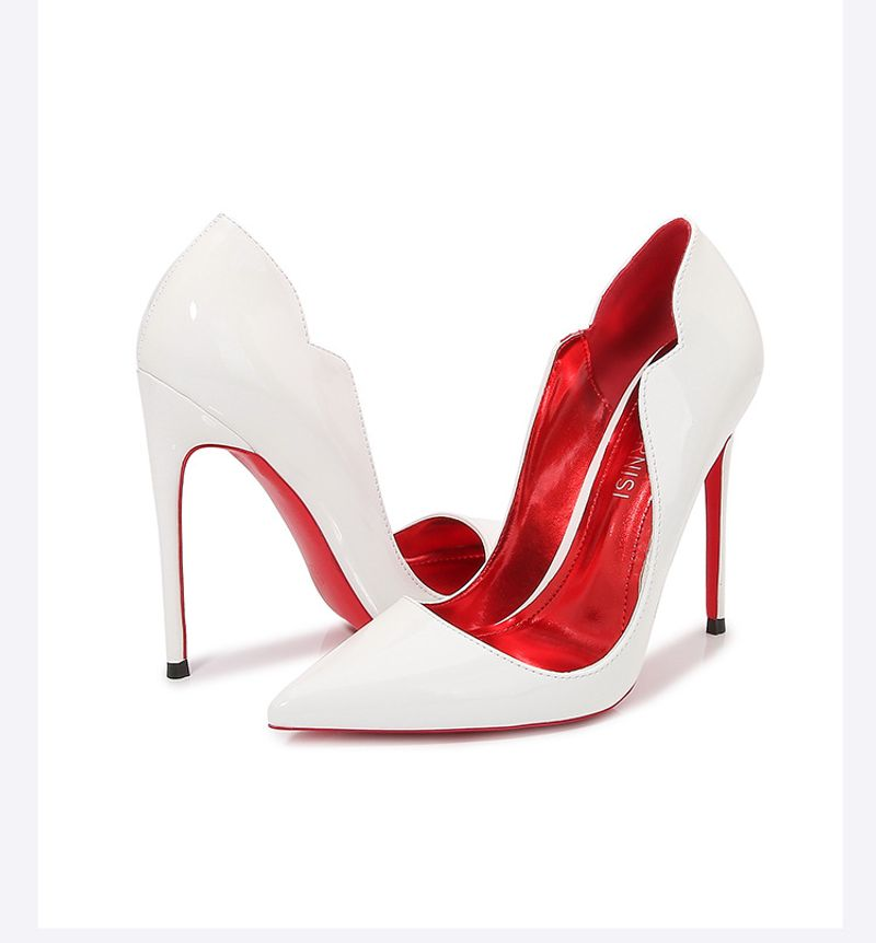 European And American Nightclub Cross-dressing Prom High-heeled Women's Stiletto Sexy Black Bed Pointed Toe Size French_voghion.com