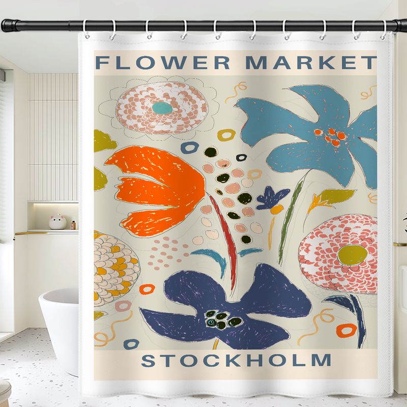 Factory Direct Cross-Border E-commerce Hot-Selling Floral High-Definition Digital Print Waterproof Mildew-Proof_voghion.com