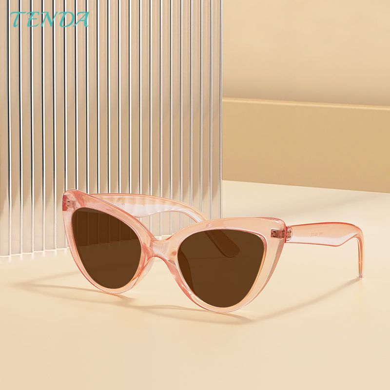 Modische, leichte Vollrand-Sonnenbrille mit polarisierten Gläsern für Damen aus TR90-Katzenauge für Korrekturgläser mit Myopie_voghion.com