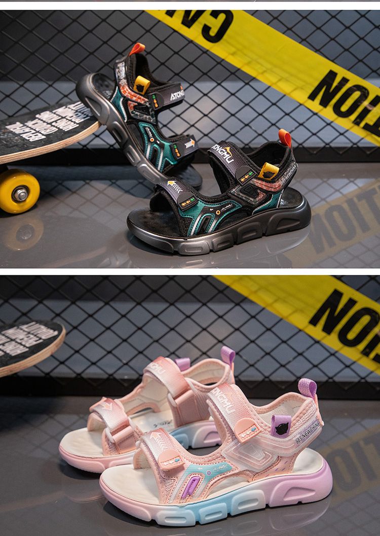 Sandali per bambini Estate per ragazzi Tempo libero Open Toe Scuola elementare Nuove scarpe sportive comode da spiaggia per ragazze con suola morbida_voghion.com