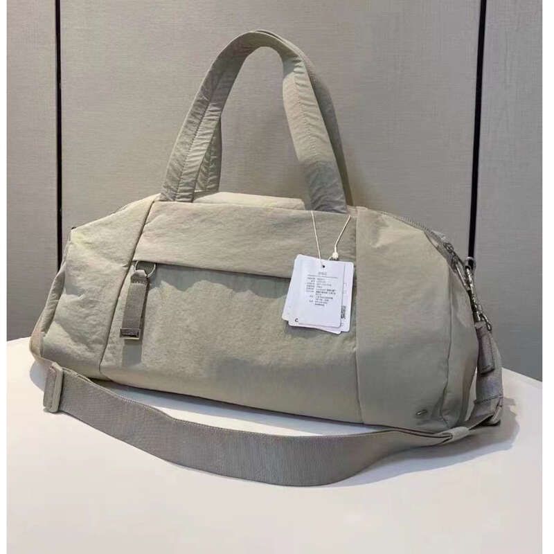 Borsa a tracolla cilindrica con cerniera, grande capacità, borsa da viaggio_voghion.com