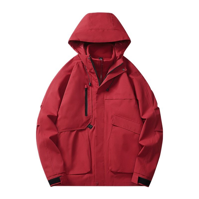 2024 Autumn Winter Workwear Windbreaker Couple Outdoor Hard Shell New Waterproof Windproof Jacket_voghion.com