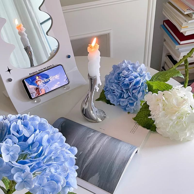 Hand Feel Artificial Flowers Art Home Decoration Arrangement Artificial Flowers Artificial Flowers Decoration High End Sense Of Lifelike Hydrangea_voghion.com