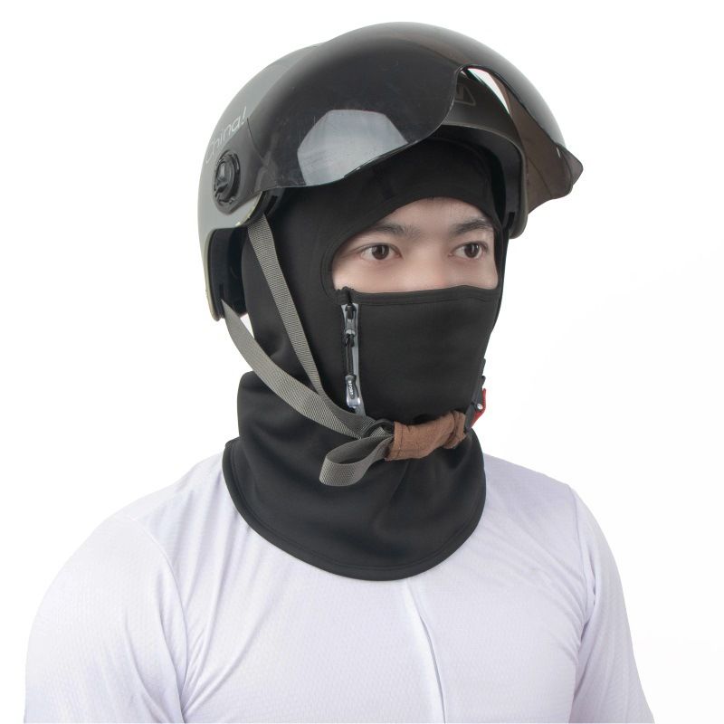 Autumn and winter riding warm head cover windproof ski mask motorcycle inner zipper opening explosion_voghion.com
