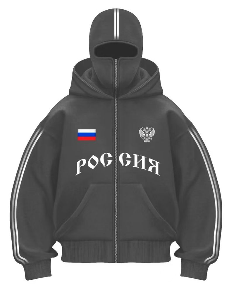 Men's Clothing Velvet Double Hood Unique Design Hooded Sweatshirt Autumn And Winter New Men And Women Same Style Loose Y2K Sweatshirt_voghion.com