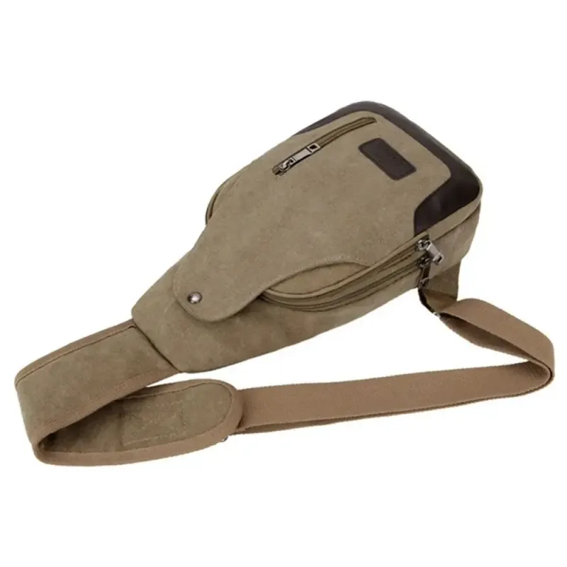 Borsa a tracolla da uomo multitasche, borsa a tracolla da viaggio in tela resistente all'usura, borsa a tracolla da viaggio di grande capacità_voghion.com