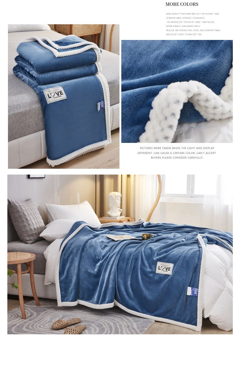 Controllo qualità coperta in velluto di latte di colore puro coperta per furetto calda spessa lenzuolo regalo invernale piccola trapunta coperta per ginocchia_voghion.com