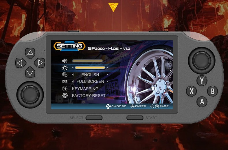 2025 Model F3000 Game Console HD Horizontal Screen 4.5inch Arcade Handheld Simulator Built-in 20k + Games_voghion.com