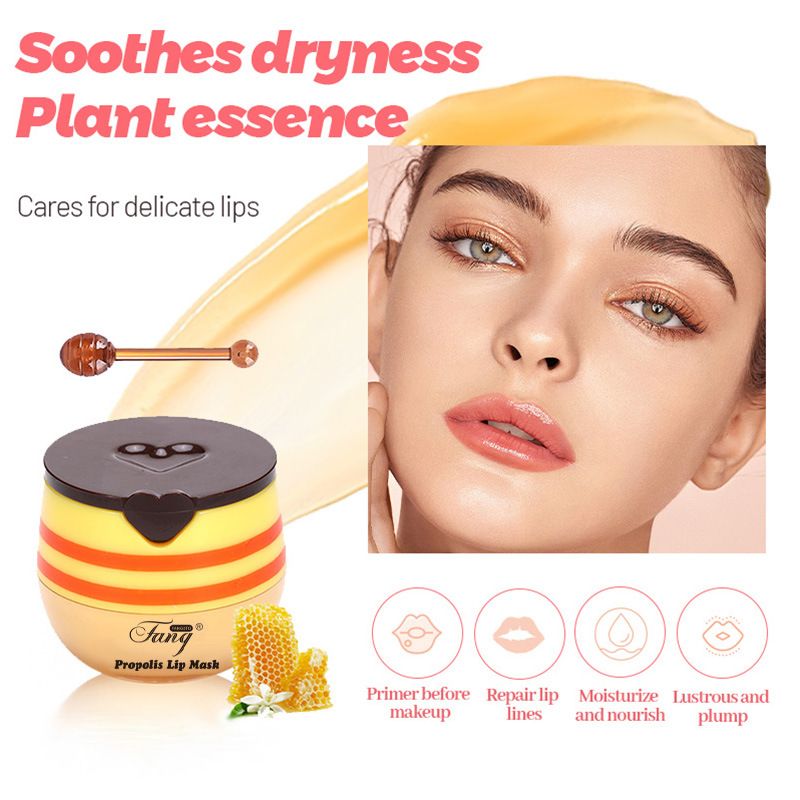 Love Lip Mask Explosive Strawberry Propolis Återfuktande läppmask Återfuktar och förbättrar läpplinjer_voghion.com