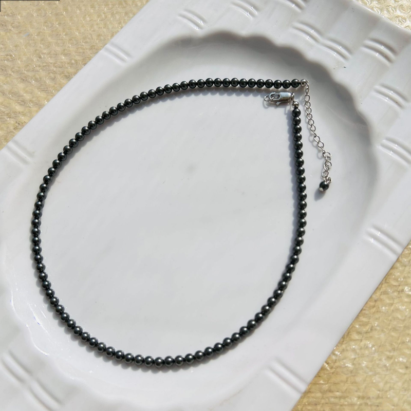 Collana di perle nere di Tahiti gioielli per donna Shijia Zhengyuan forte luce luce lusso catena clavicola catena lunga maglione_voghion.com