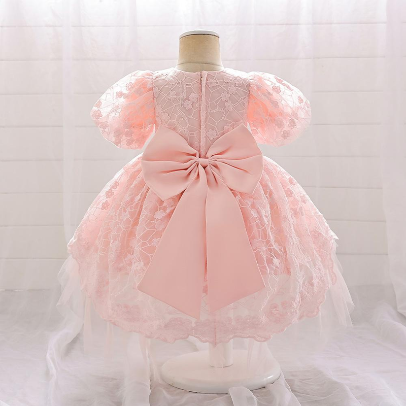 Nuovo vestito per neonati e bambini, festa di compleanno, vestito da principessa, gonna tutù dolce in rete ricamata a bolle_voghion.com