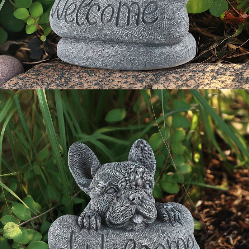 Nuovo cartello stradale con indicatore di benvenuto per cuccioli da giardino, decorazione per prato e cortile_voghion.com